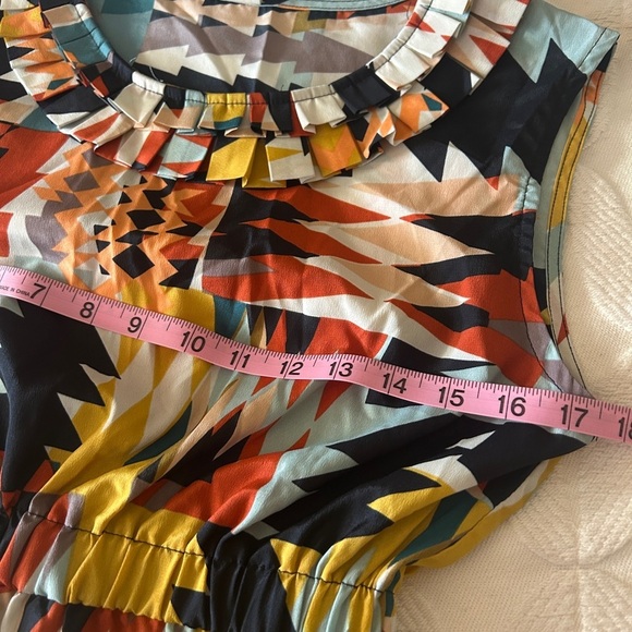 EUC like new size M colorful geometric print sleeveless dress. Runs small - Picture 8 of 9